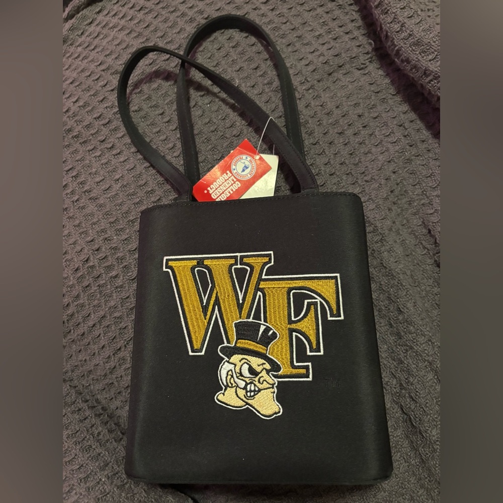 Wake Forest Black & Gold Tote Bag NWT